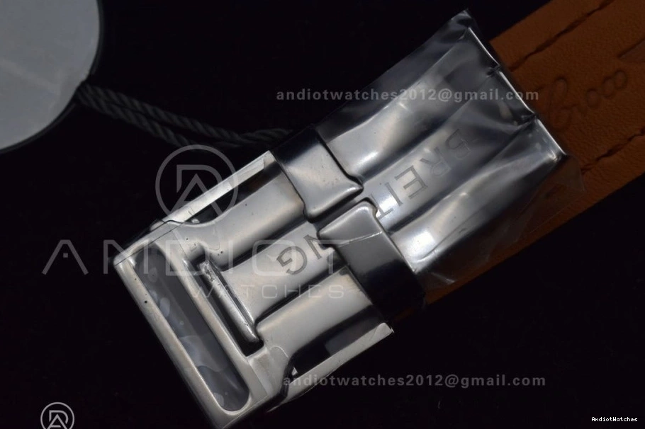 on Bracelet Navitimer 43mm BLS Black Edition 1 916 SS A Best Popular Dial Leather 1:1 0427